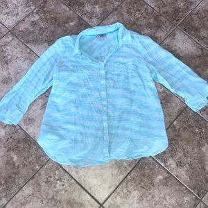 JCP Button Down Top size 1X